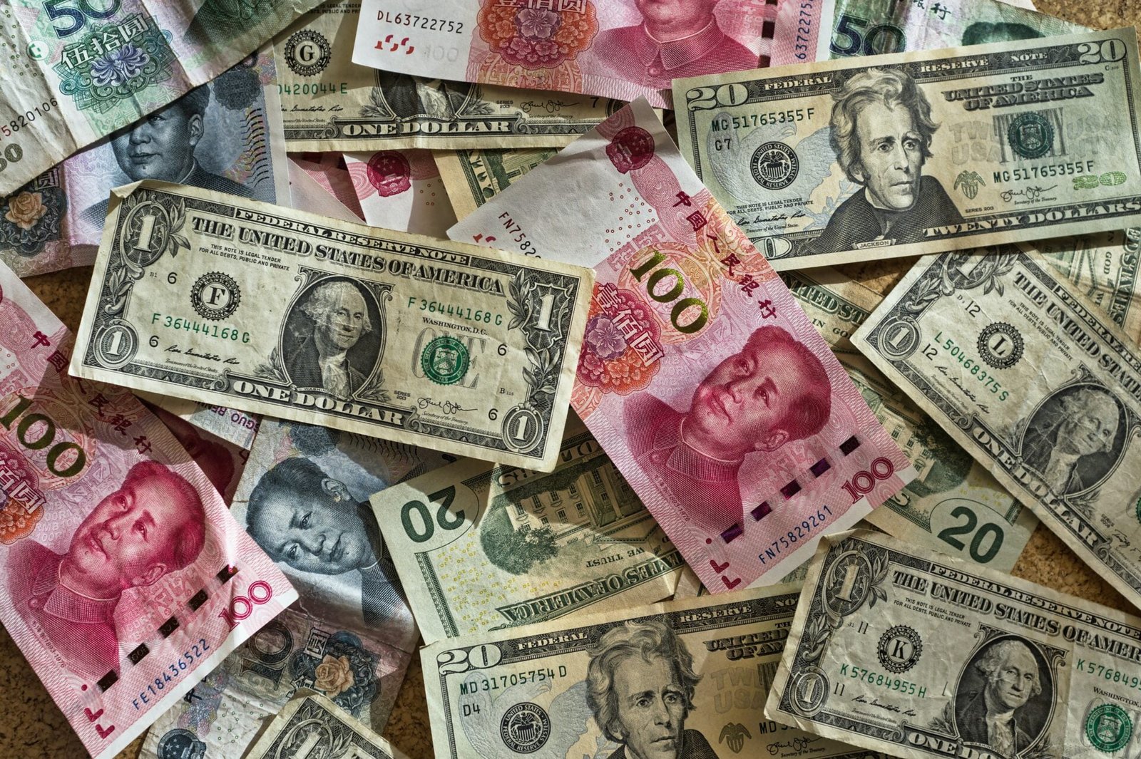 American dollar and Chinese Yuan