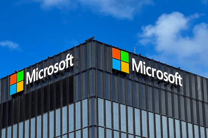 64408275a310b60580cb7f7e The logo of Microsoft is seen on the exterior of their offices in Herzliya, near Tel Aviv, Israel, Dec 27, 2022.
