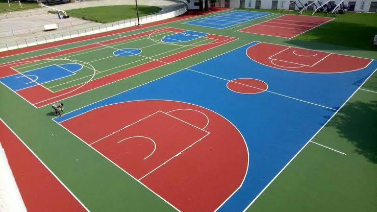 Synthetic Basketball Court