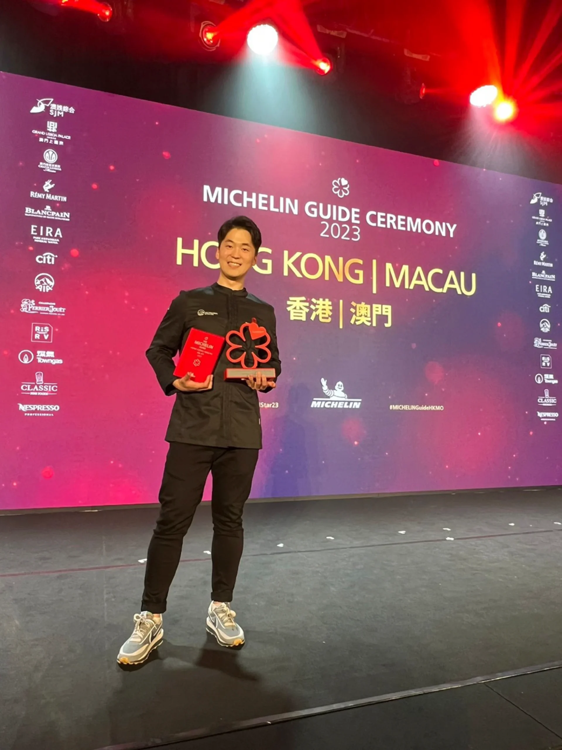 Lee at the 2023 Michelin Hong Kong