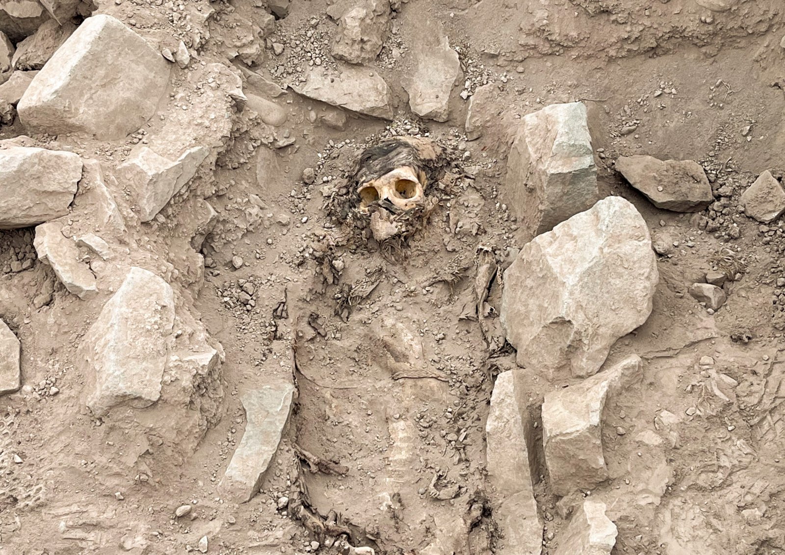 Mummy reportedly dating back 3,000 years unearthed in Peru The remains of a mummy
