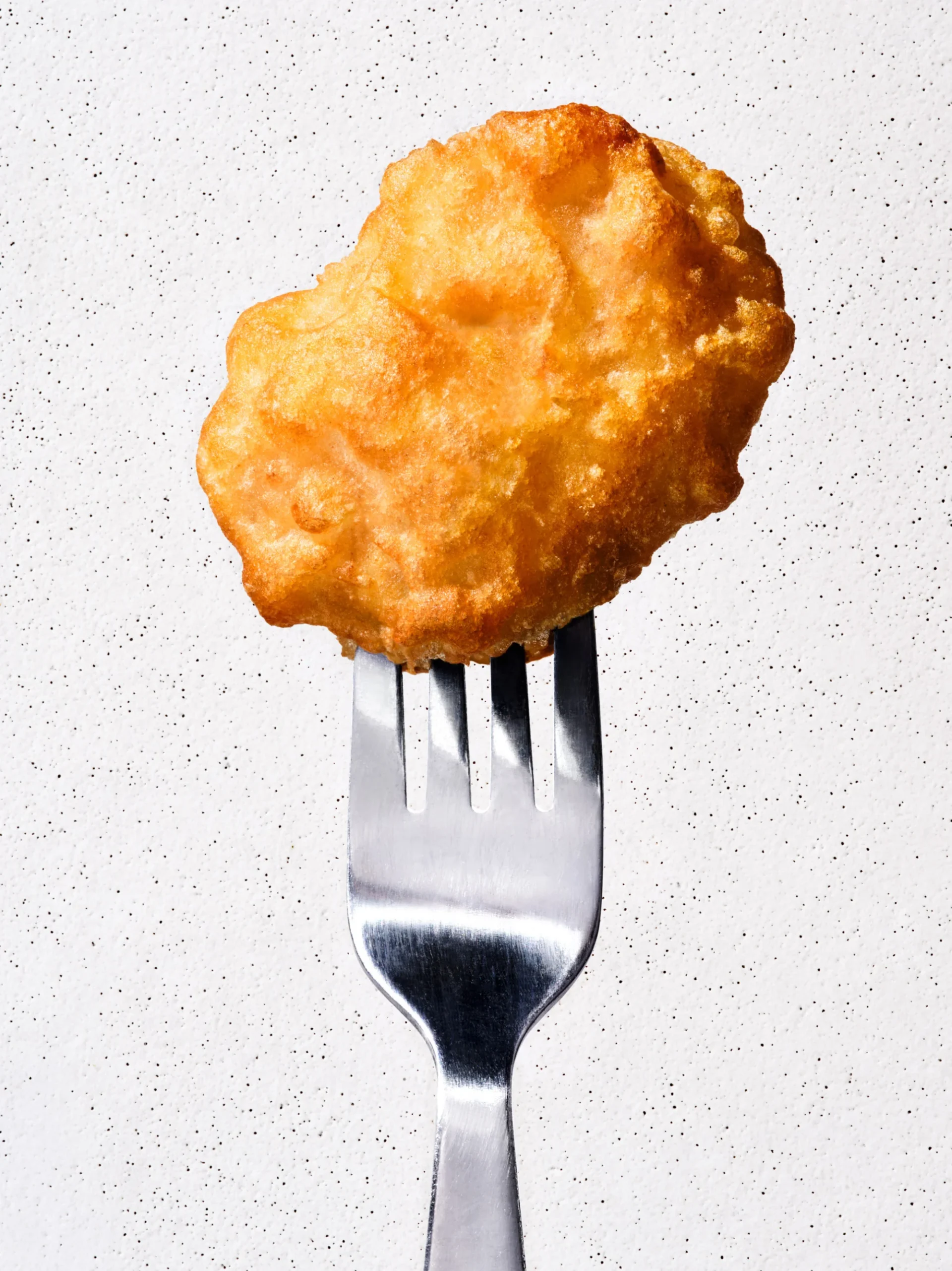 A Good Meat cultivated chicken nugget.