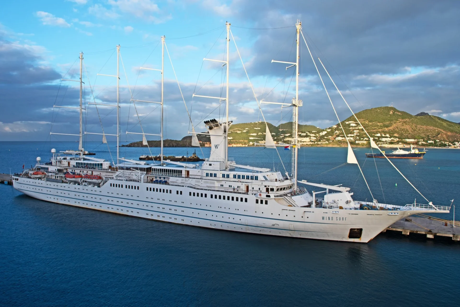 Windstar’s Wind Surf sailing cruise ship