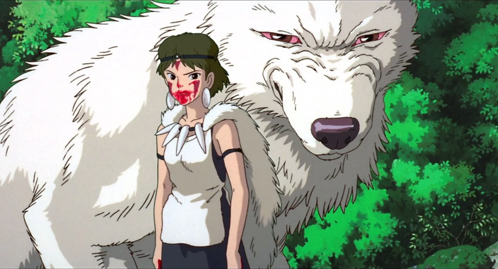 A still from “Princess Mononoke”.
