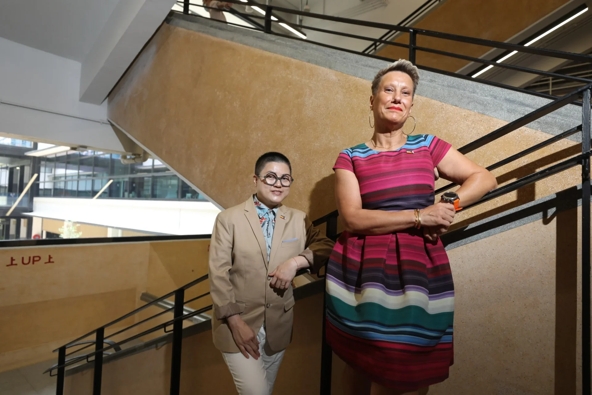 Grisoni (right) and Lee