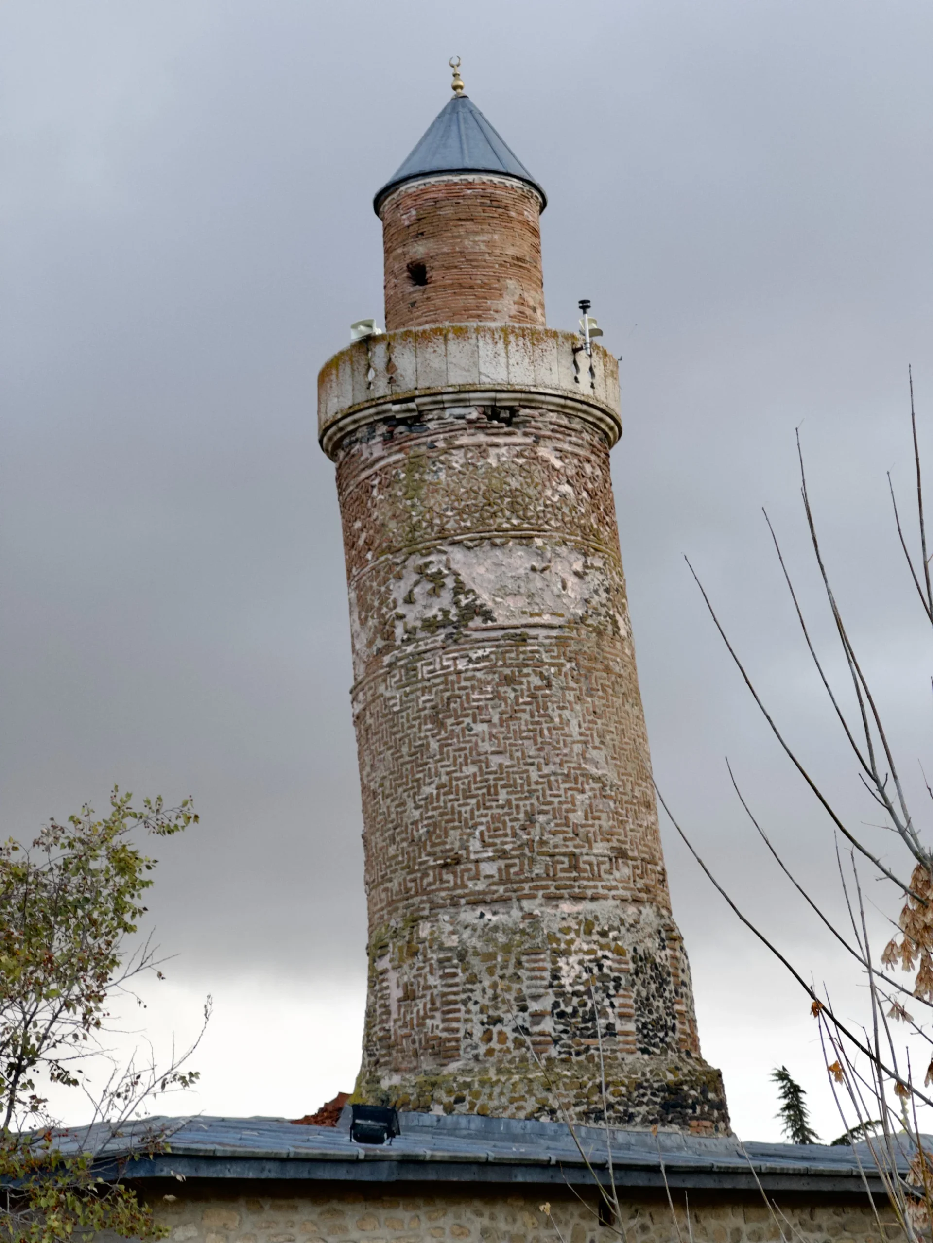 The leaning minaret of the 12th-century Ulu Mosque at Harput, one of the oldest still in use anywhere. Photo by Peter Neville-Hadley.