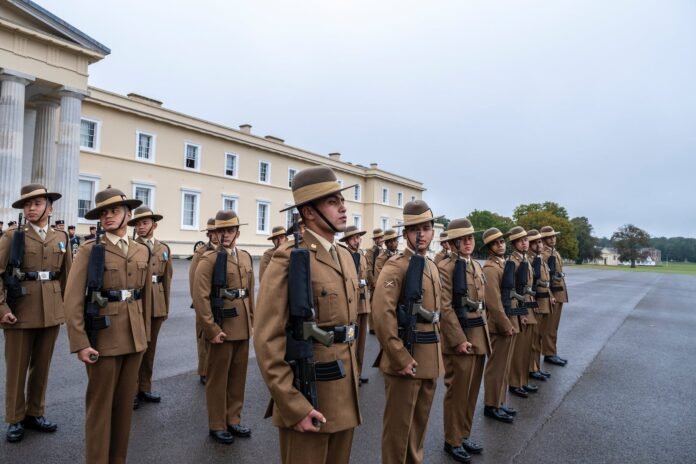 Gurkha Soldiers on parade