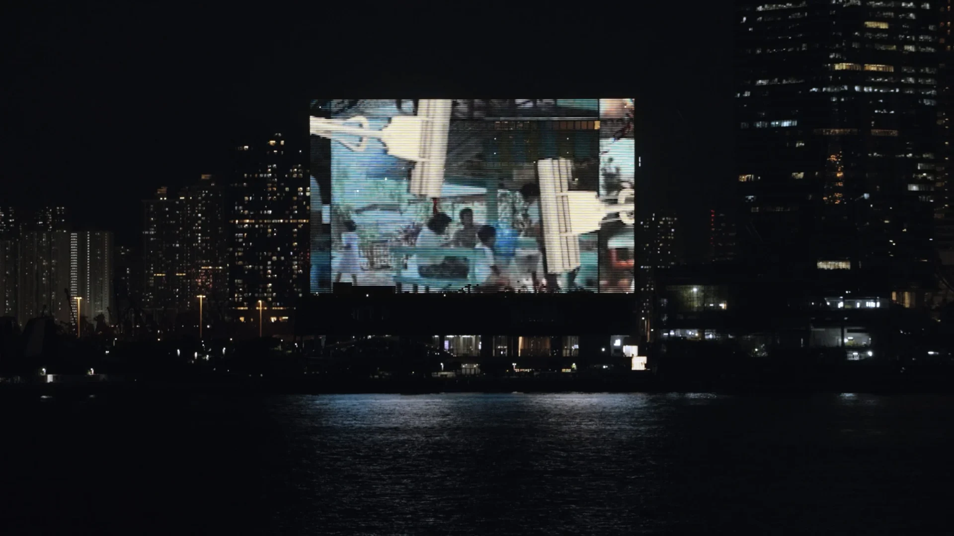 “Growing Pillars” plays on the M+ Facade. Photo: Moving Image Studio.