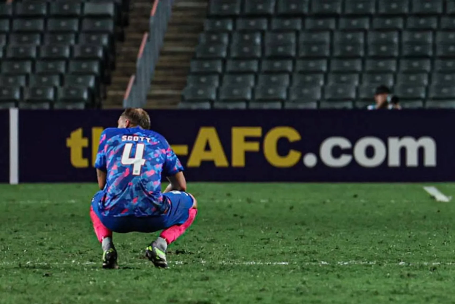 Charlie Scott looks dejected after Kitchee’s loss to Bangkok United in the AFC Champions League.