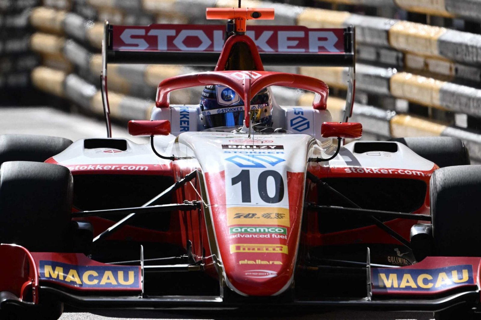 SJM Theodore Prema Racing’s Estonian driver Paul Aron during the Formula 3 first practice session at the 70th Macau Grand Prix. Photo: AFP