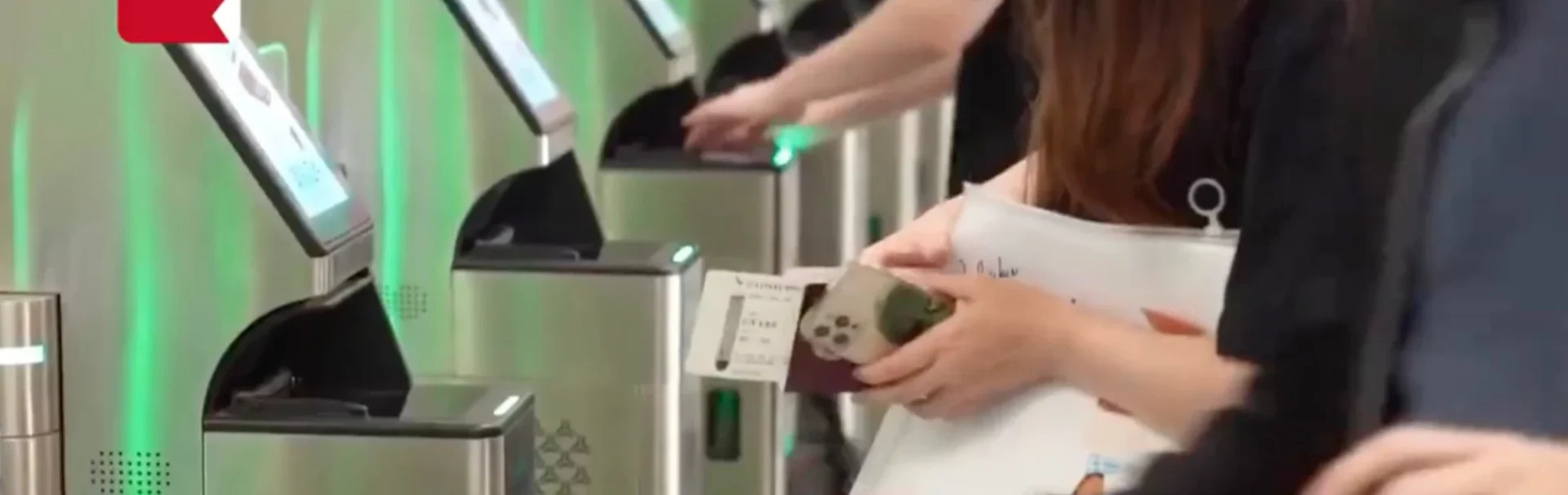 The woman was fined and her counterfeit travel document was confiscated. Photo: Weibo