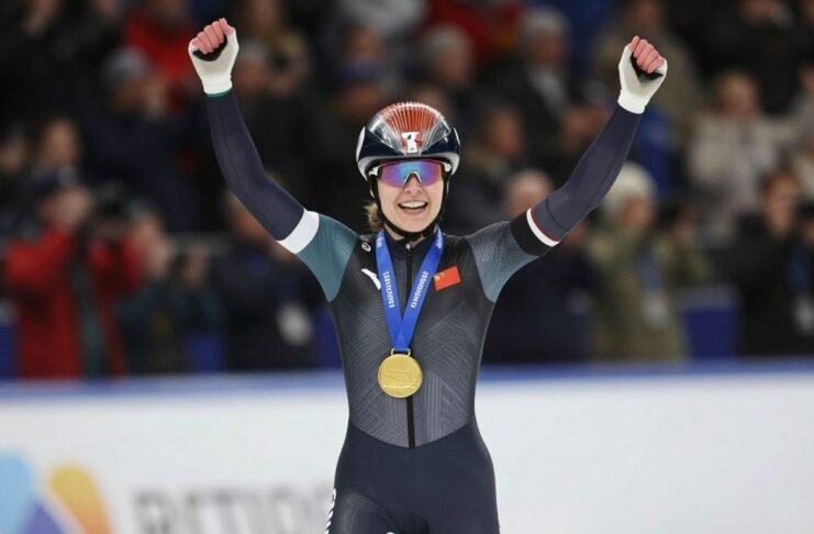 [Francesca Lollobrigida] wins gold medal on home ice.