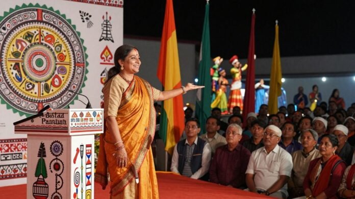 President Murmu at Bastar Pandum 2026 inauguration.