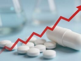 Eli Lilly stock price soaring upwards.